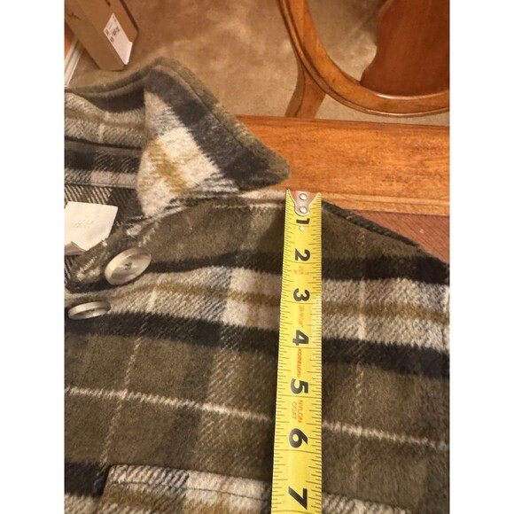 H&M Olive plaid shacket Size S - Picture 11 of 15